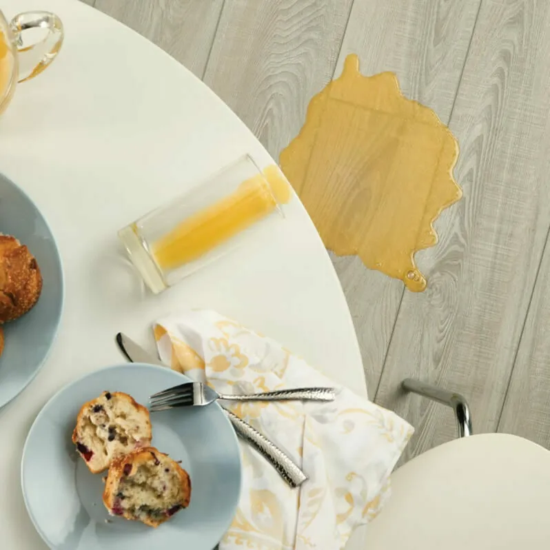 Juice spill cleaning | BC Flooring Outlet